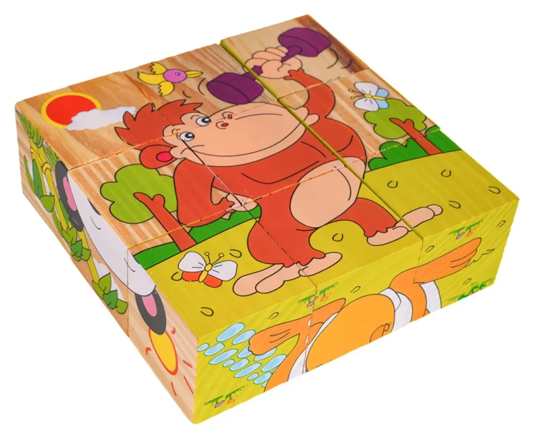 Drvene Kocke Za Najmlađe Egzotične životinje 4
