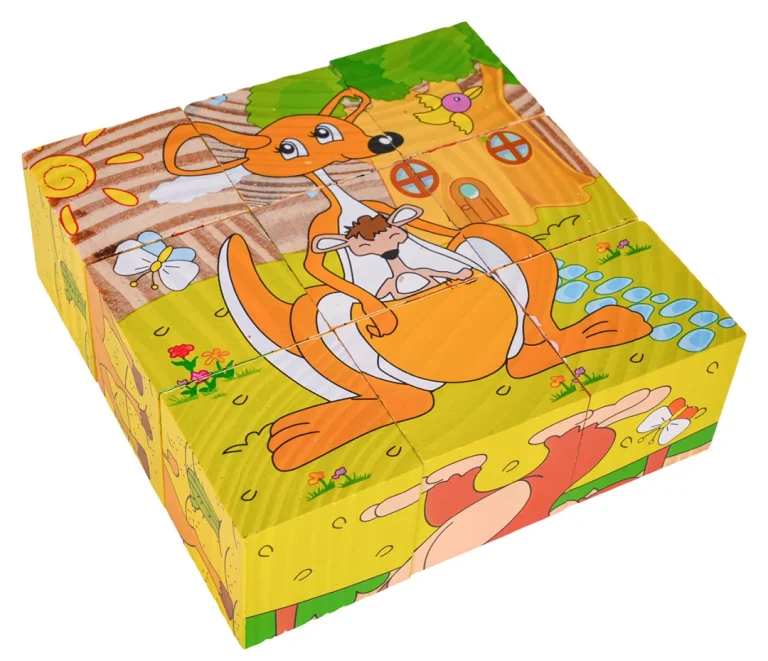 Drvene Kocke Za Najmlađe Egzotične životinje 5
