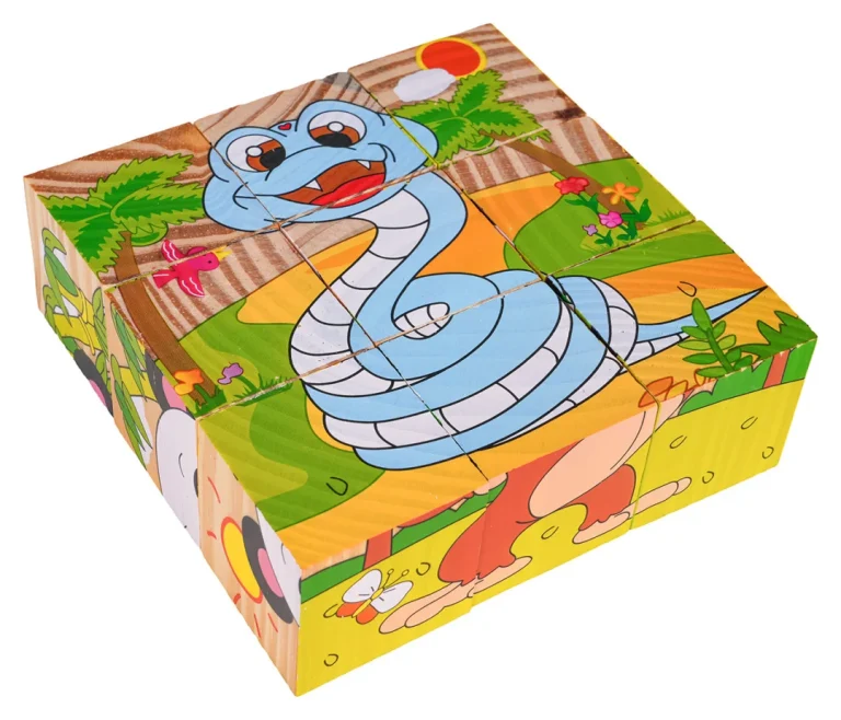 Drvene Kocke Za Najmlađe Egzotične životinje 7