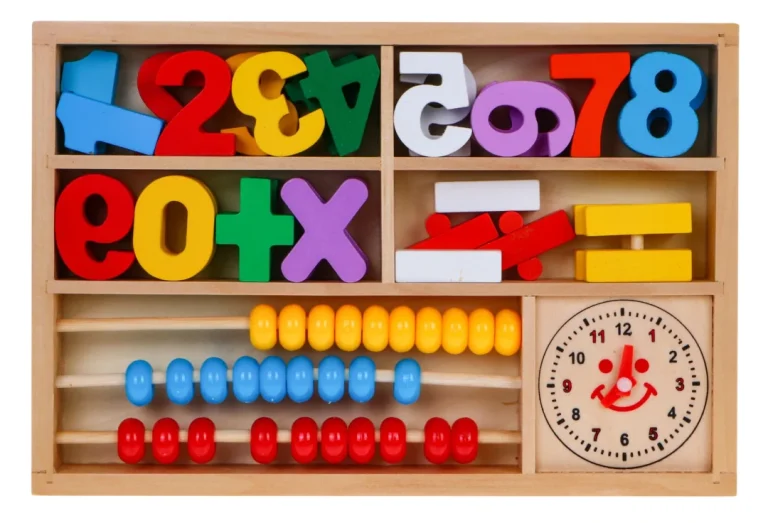 Drveni 3 U 1 Edukativni Set Za Djecu Od 3+ Godine. Uči Matematiku I Sat 2