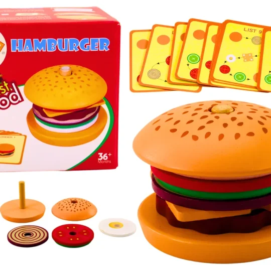 Drveni Hamburger 8 El Kartica S Receptima 10 Komada 1