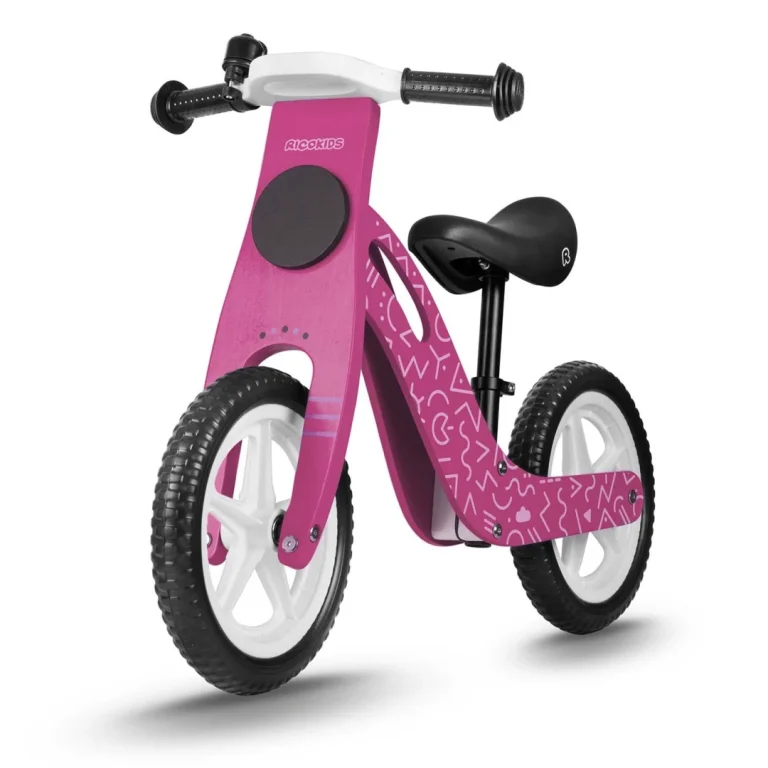 Drveni Balansni Bicikl Ricokids Rc 614, Ružičasti, 56 × 16 × 31,5 Cm 1