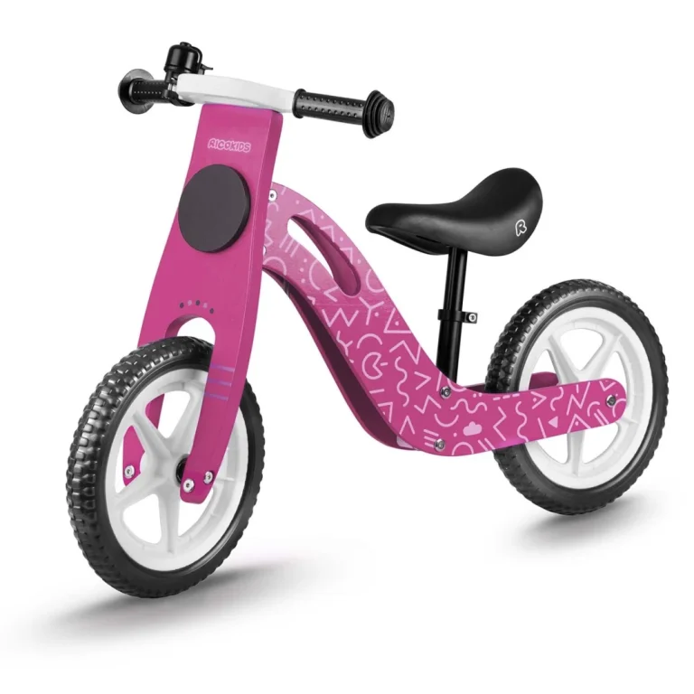 Drveni Balansni Bicikl Ricokids Rc 614, Ružičasti, 56 × 16 × 31,5 Cm 2