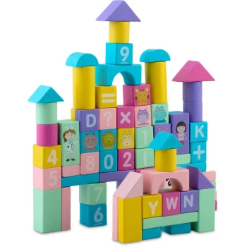 Drveni Edukativni Blokovi Rk 871 Ricokids, Siva 2