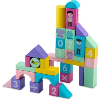 Drveni Edukativni Blokovi Rk 871 Ricokids, Siva 3