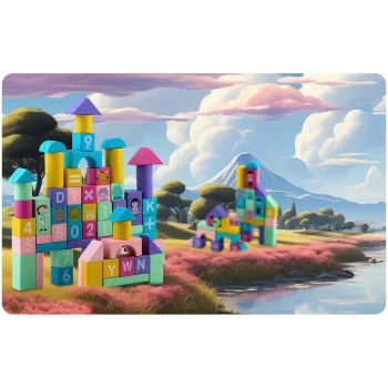Drveni Edukativni Blokovi Rk 871 Ricokids, Siva 9