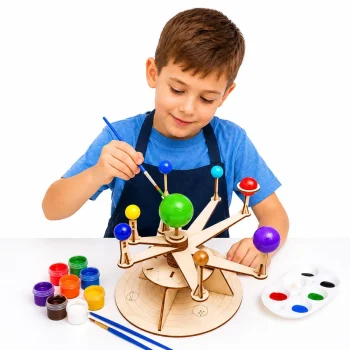 Drveni Model Planeta Sunčevog Sustava Diy Edukativni Komplet 2