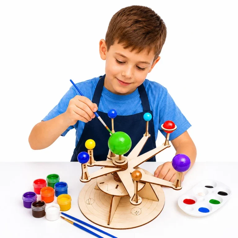 Drveni Model Planeta Sunčevog Sustava Diy Edukativni Komplet 2