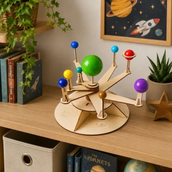 Drveni Model Planeta Sunčevog Sustava Diy Edukativni Komplet 3