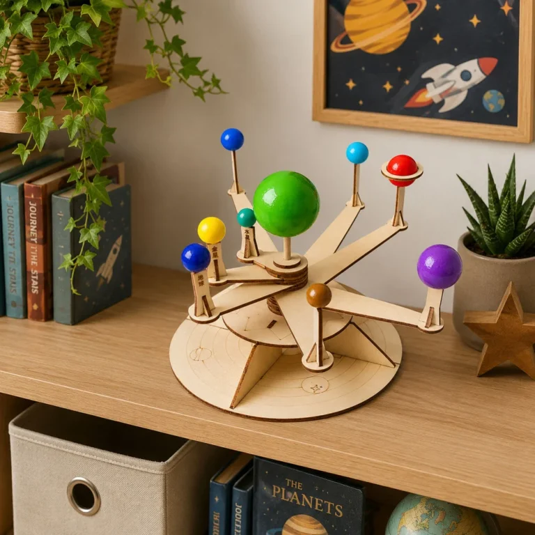 Drveni Model Planeta Sunčevog Sustava Diy Edukativni Komplet 3