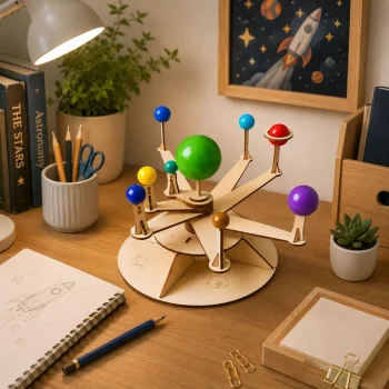 Drveni Model Planeta Sunčevog Sustava Diy Edukativni Komplet 7