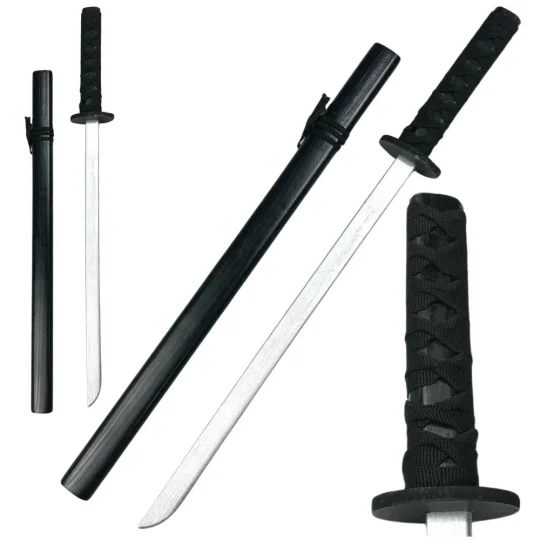 Drveni Rekvizit Katana 70 Cm, Crni 1