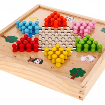 Drveni Set Društvenih Igara 6 U 1 Za Djecu Trylma Zmije I Ljestve Šah Ludo Go, Bijela 13