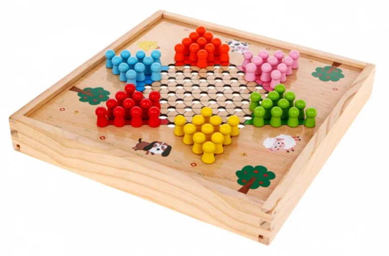 Drveni Set Društvenih Igara 6 U 1 Za Djecu Trylma Zmije I Ljestve Šah Ludo Go, Bijela 13