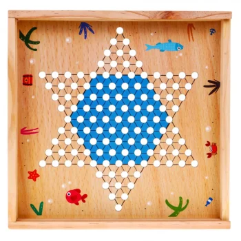 Drveni Set Društvenih Igara 6 U 1 Za Djecu Trylma Zmije I Ljestve Šah Ludo Go, Bijela 2