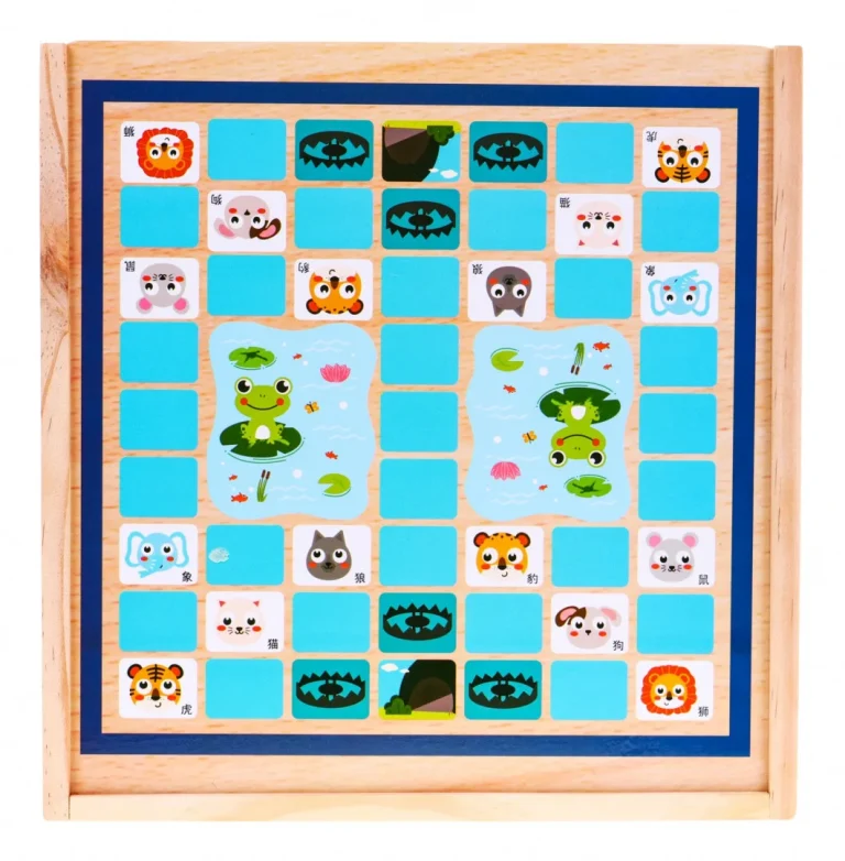 Drveni Set Društvenih Igara 6 U 1 Za Djecu Trylma Zmije I Ljestve Šah Ludo Go, Bijela 6