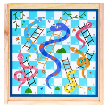 Drveni Set Društvenih Igara 6 U 1 Za Djecu Trylma Zmije I Ljestve Šah Ludo Go, Bijela 7