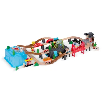Drveni Set Gradskog Vlaka Ricokids Rk 879, 100 Dijelova 2