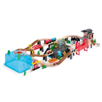 Drveni Set Gradskog Vlaka Ricokids Rk 879, 100 Dijelova 5