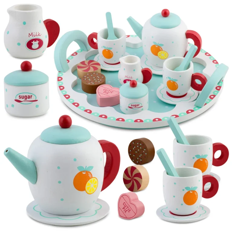 Drveni Set Za čaj Ricokids Rk 869, 26,7 × 23,6 × 6,6 Cm, Siva 1