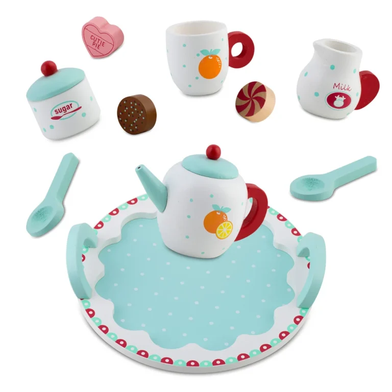 Drveni Set Za čaj Ricokids Rk 869, 26,7 × 23,6 × 6,6 Cm, Siva 5