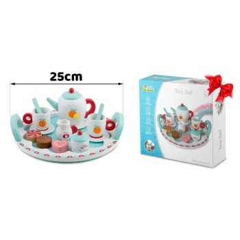 Drveni Set Za čaj Ricokids Rk 869, 26,7 × 23,6 × 6,6 Cm, Siva 6