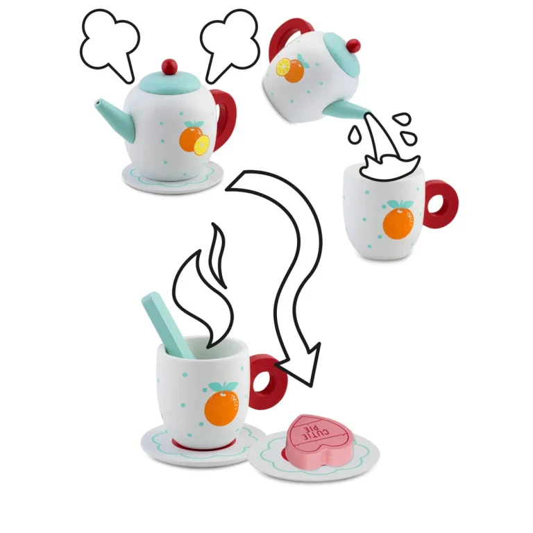 Drveni Set Za čaj Ricokids Rk 869, 26,7 × 23,6 × 6,6 Cm, Siva 9