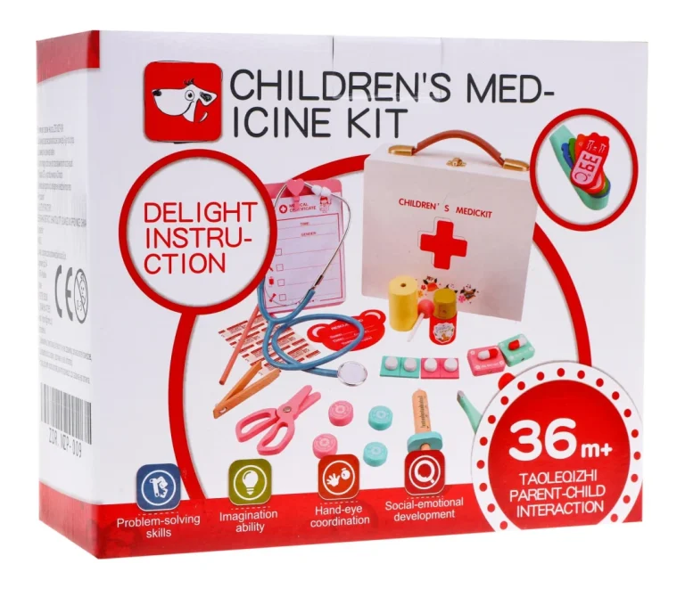 Drveni Set Za Doktore 3+ U Drvenoj Kutiji 9