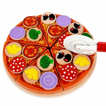 Drveni Set Za Rezanje Pizze S čičkom, 6 Komada, Ø 20 Cm 2