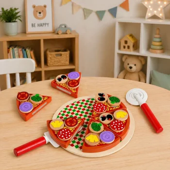Drveni Set Za Rezanje Pizze S čičkom, 6 Komada, Ø 20 Cm 4