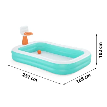 Dunk'n Splash Napuhani Bazen 251 X 168 X 102 Cm Bestway 54445 11