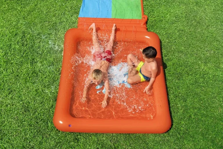 Dvostruki Super Splash Vodeni Tobogan Za Djecu 3+ Bestway Staza 531 Cm + Dječji Bazen 129 L + Tuš 3