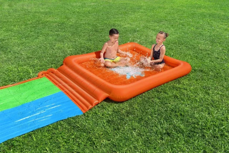 Dvostruki Super Splash Vodeni Tobogan Za Djecu 3+ Bestway Staza 531 Cm + Dječji Bazen 129 L + Tuš 4