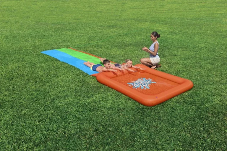 Dvostruki Super Splash Vodeni Tobogan Za Djecu 3+ Bestway Staza 531 Cm + Dječji Bazen 129 L + Tuš 6