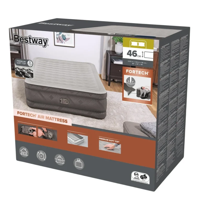 Dvostruki Napuhni Madrac S Električnom Pumpom 203x152 Cm Bestway 69050 8