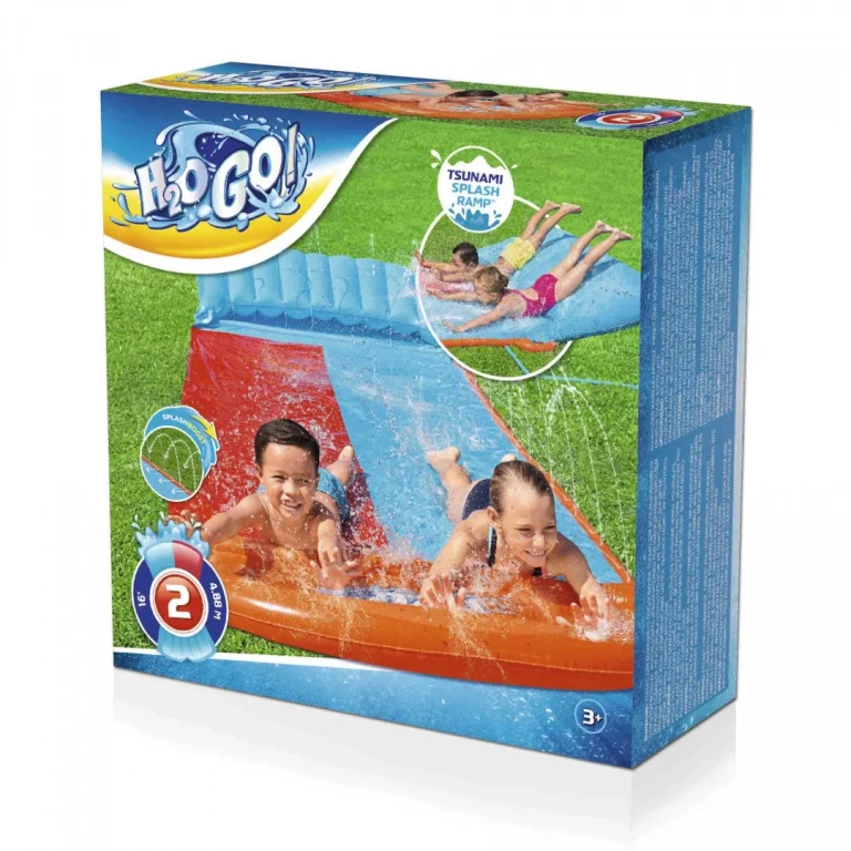 Dvostruki Vodeni Tobogan Za Djecu 3+ Tsunami Staza 488 Cm Bestway + Zakrpa Za Popravak 8