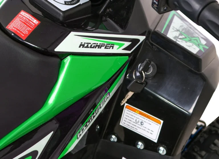 E Star Quad Na Baterije Zeleni 35 Km/h + 1000 W Motor + Pneumatske Gume + Podešavanje, Zelena Motor Na Akumulator 17