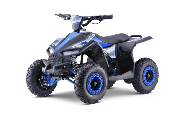 E Star Quad Na Baterije, Plavi, 35 Km/h + Motor Od 1000 W + Pneumatske Gume + Podešavanje, Plava Motor Na Akumulator 1