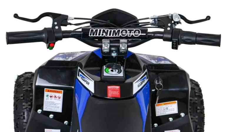 E Star Quad Na Baterije, Plavi, 35 Km/h + Motor Od 1000 W + Pneumatske Gume + Podešavanje, Plava Motor Na Akumulator 16