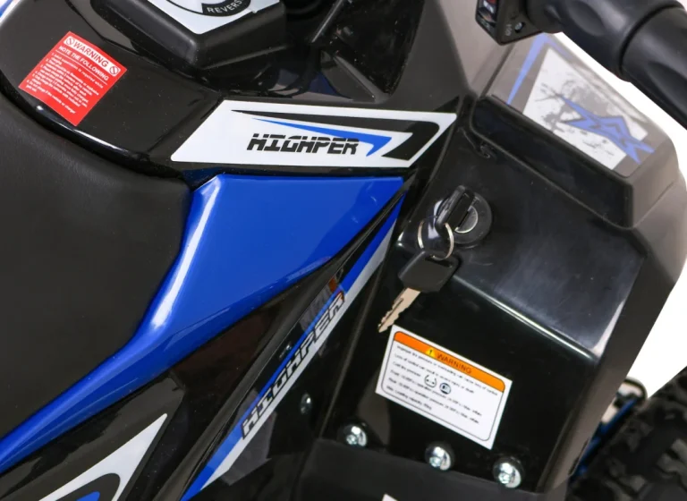 E Star Quad Na Baterije, Plavi, 35 Km/h + Motor Od 1000 W + Pneumatske Gume + Podešavanje, Plava Motor Na Akumulator 17