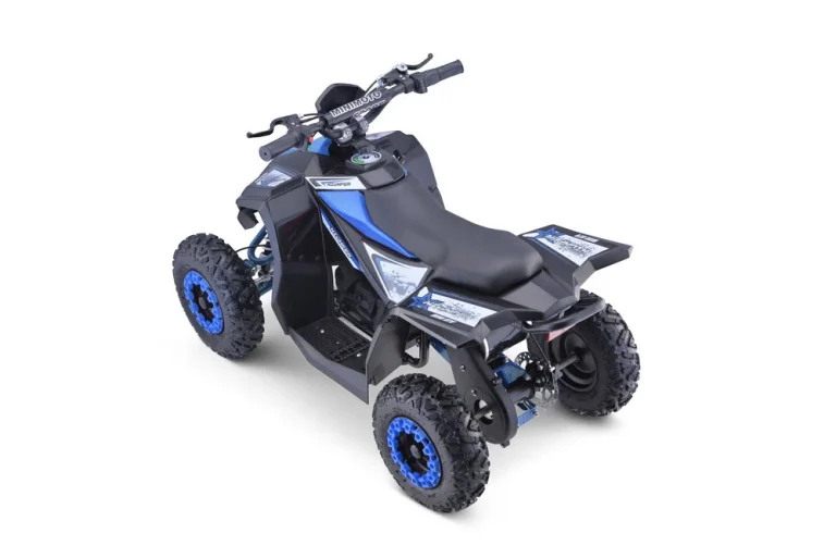 E Star Quad Na Baterije, Plavi, 35 Km/h + Motor Od 1000 W + Pneumatske Gume + Podešavanje, Plava Motor Na Akumulator 5