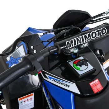 E Star Quad Na Baterije, Plavi, 35 Km/h + Motor Od 1000 W + Pneumatske Gume + Podešavanje, Plava Motor Na Akumulator 7