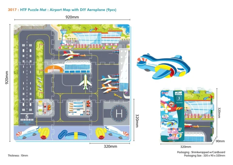 Eva Podloga Aerodrom 9 Dijelova + Avion 10 Mjeseci+ 6