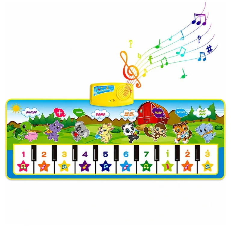 Edukativna Glazbena Podloga Za Klavir, životinje, Zvukovi Instrumenata 100x36 Cm 3