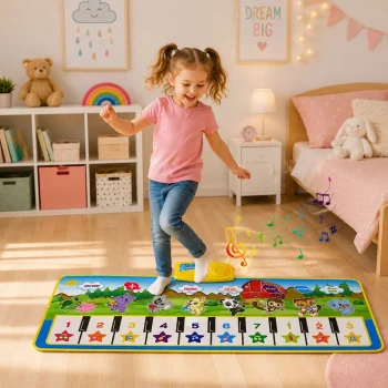 Edukativna Glazbena Podloga Za Klavir, životinje, Zvukovi Instrumenata 100x36 Cm 5