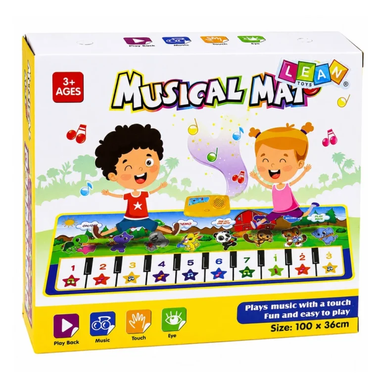 Edukativna Glazbena Podloga Za Klavir, životinje, Zvukovi Instrumenata 100x36 Cm 6