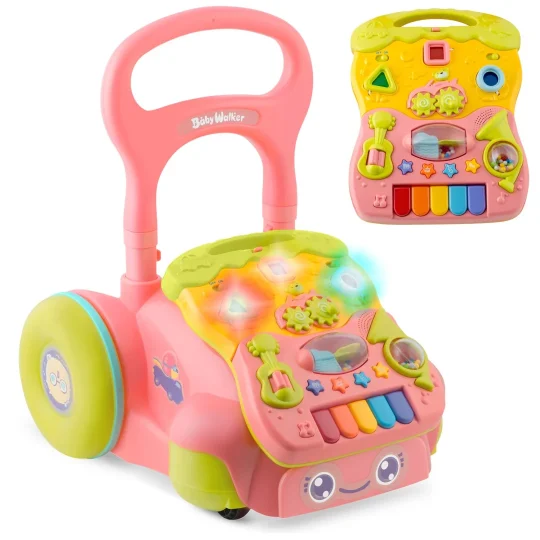 Edukativna Hodalica S Glazbom 2 U 1 Rk 744 Ricokids Roza 1