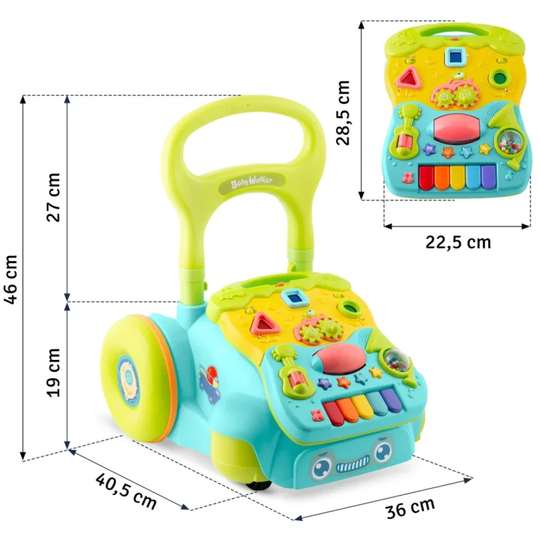 Edukativna Hodalica S Glazbom 2 U 1 Rk 744 Ricokids Tirkizna 9