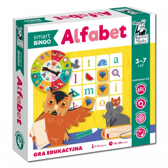 Edukativna Igra Abecedni Pametni Bingo Za Djecu Od 3 7 Godina + Bingo + Učenje Slova 1