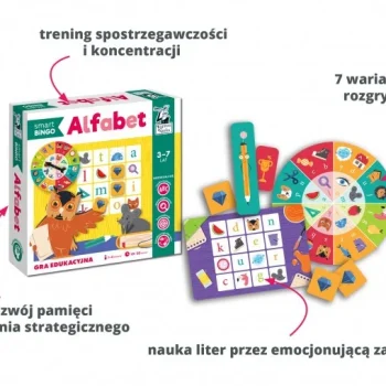Edukativna Igra Abecedni Pametni Bingo Za Djecu Od 3 7 Godina + Bingo + Učenje Slova 4
